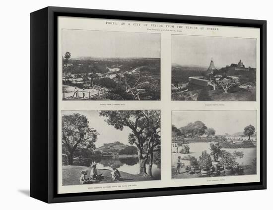 Poona, as a City of Refuge from the Plague at Bombay-null-Framed Stretched Canvas