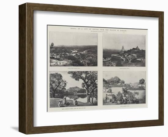 Poona, as a City of Refuge from the Plague at Bombay-null-Framed Giclee Print