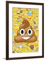 Poop Emoticon & Friends-null-Framed Poster