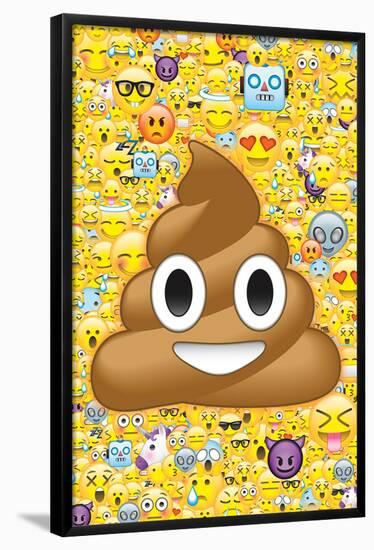 Poop Emoticon & Friends-null-Framed Poster