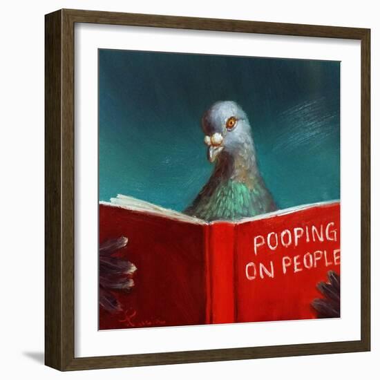 Pooping on People-Lucia Heffernan-Framed Art Print