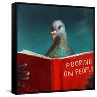 Pooping on People-Lucia Heffernan-Framed Stretched Canvas