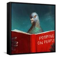 Pooping on People-Lucia Heffernan-Framed Stretched Canvas