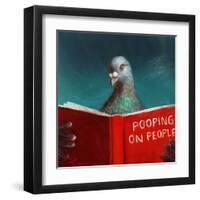 Pooping on People-Lucia Heffernan-Framed Art Print