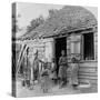 Poor African American Children Standing-null-Stretched Canvas