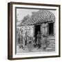 Poor African American Children Standing-null-Framed Photographic Print