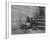 Poor and Homeless Sleeping on Streets-Jacob August Riis-Framed Photographic Print