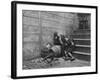 Poor and Homeless Sleeping on Streets-Jacob August Riis-Framed Photographic Print