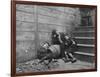 Poor and Homeless Sleeping on Streets-Jacob August Riis-Framed Photographic Print