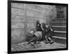 Poor and Homeless Sleeping on Streets-Jacob August Riis-Framed Photographic Print