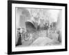 Poor Crowded Street in Italy-null-Framed Photographic Print