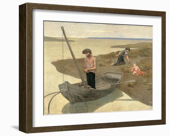 Poor Fisherman-Pierre Puvis de Chavannes-Framed Art Print