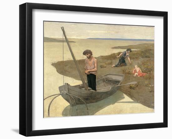 Poor Fisherman-Pierre Puvis de Chavannes-Framed Art Print