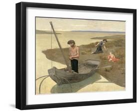 Poor Fisherman-Pierre Puvis de Chavannes-Framed Art Print