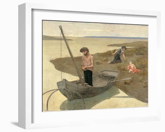 Poor Fisherman-Pierre Puvis de Chavannes-Framed Art Print