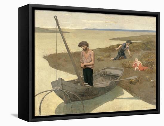 Poor Fisherman-Pierre Puvis de Chavannes-Framed Stretched Canvas