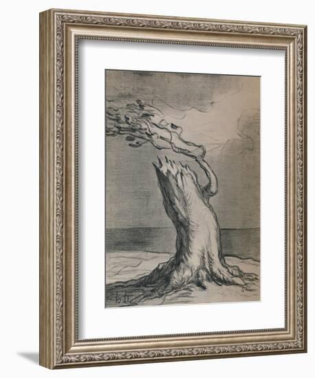 'Poor France! The Trunk Is Blasted', 1871, (1946)-Honore Daumier-Framed Giclee Print