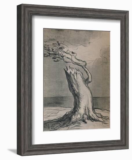 'Poor France! The Trunk Is Blasted', 1871, (1946)-Honore Daumier-Framed Giclee Print