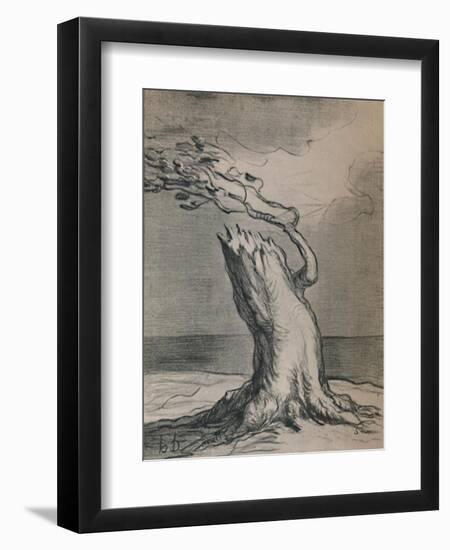 'Poor France! The Trunk Is Blasted', 1871, (1946)-Honore Daumier-Framed Giclee Print