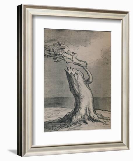 'Poor France! The Trunk Is Blasted', 1871, (1946)-Honore Daumier-Framed Giclee Print