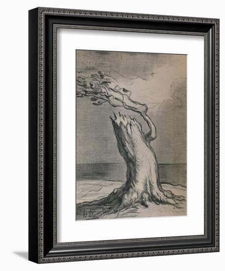 'Poor France! The Trunk Is Blasted', 1871, (1946)-Honore Daumier-Framed Giclee Print