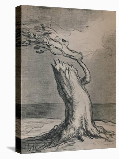 'Poor France! The Trunk Is Blasted', 1871, (1946)-Honore Daumier-Stretched Canvas