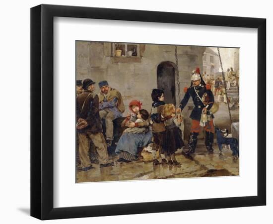 Poor in Paris, 1886-Marius Roy-Framed Giclee Print