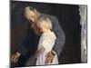 Poor litle Chrisitan Krohg and Nana, 1891-Christian Krohg-Mounted Giclee Print