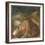 Poor Little Bear!, 1912 (W/C & Tempera on Paper)-John Bauer-Framed Giclee Print