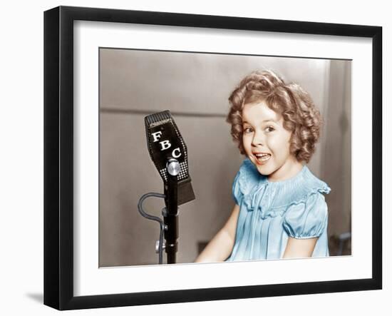 POOR LITTLE RICH GIRL, Shirley Temple, 1936.-null-Framed Photo