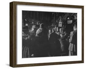 Poor Man's Club Featuring a Flashy Bohemian Type Pub Theme-David Scherman-Framed Photographic Print