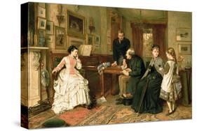 Poor Relations, 1875-George Goodwin Kilburne-Stretched Canvas