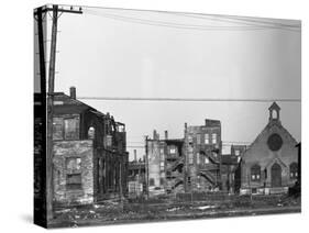 Poor Section of Town-Russell Lee-Stretched Canvas