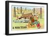 Poor Texan Cartoon-null-Framed Art Print