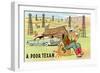 Poor Texan Cartoon-null-Framed Art Print