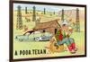 Poor Texan Cartoon-null-Framed Art Print