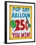 Pop Any Balloon Distressed-Retroplanet-Framed Giclee Print