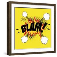 Pop Art Blam-DAVIDS47-Framed Art Print