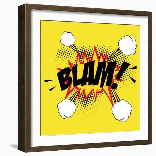 Pop Art Blam-DAVIDS47-Framed Art Print