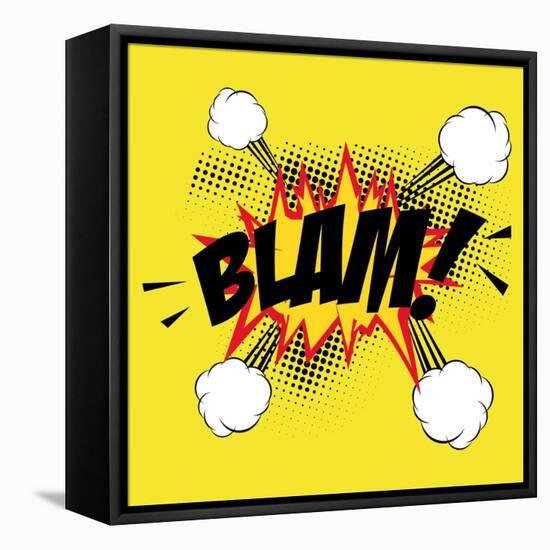 Pop Art Blam-DAVIDS47-Framed Stretched Canvas