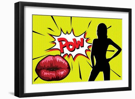 Pop Art Burst-UltraPop-Framed Art Print