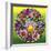 Pop Art Circle Flowers 615-Howie Green-Framed Giclee Print