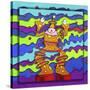 Pop-Art Clown-Howie Green-Stretched Canvas