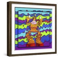 Pop-Art Clown-Howie Green-Framed Giclee Print