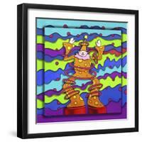 Pop-Art Clown-Howie Green-Framed Giclee Print