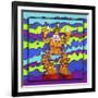 Pop-Art Clown-Howie Green-Framed Giclee Print