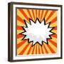 Pop Art Comic Speech Bubble-PiXXart-Framed Art Print