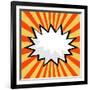 Pop Art Comic Speech Bubble-PiXXart-Framed Art Print