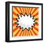 Pop Art Comic Speech Bubble-PiXXart-Framed Art Print