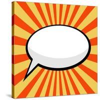 Pop Art Comic Speech Bubble-PiXXart-Stretched Canvas